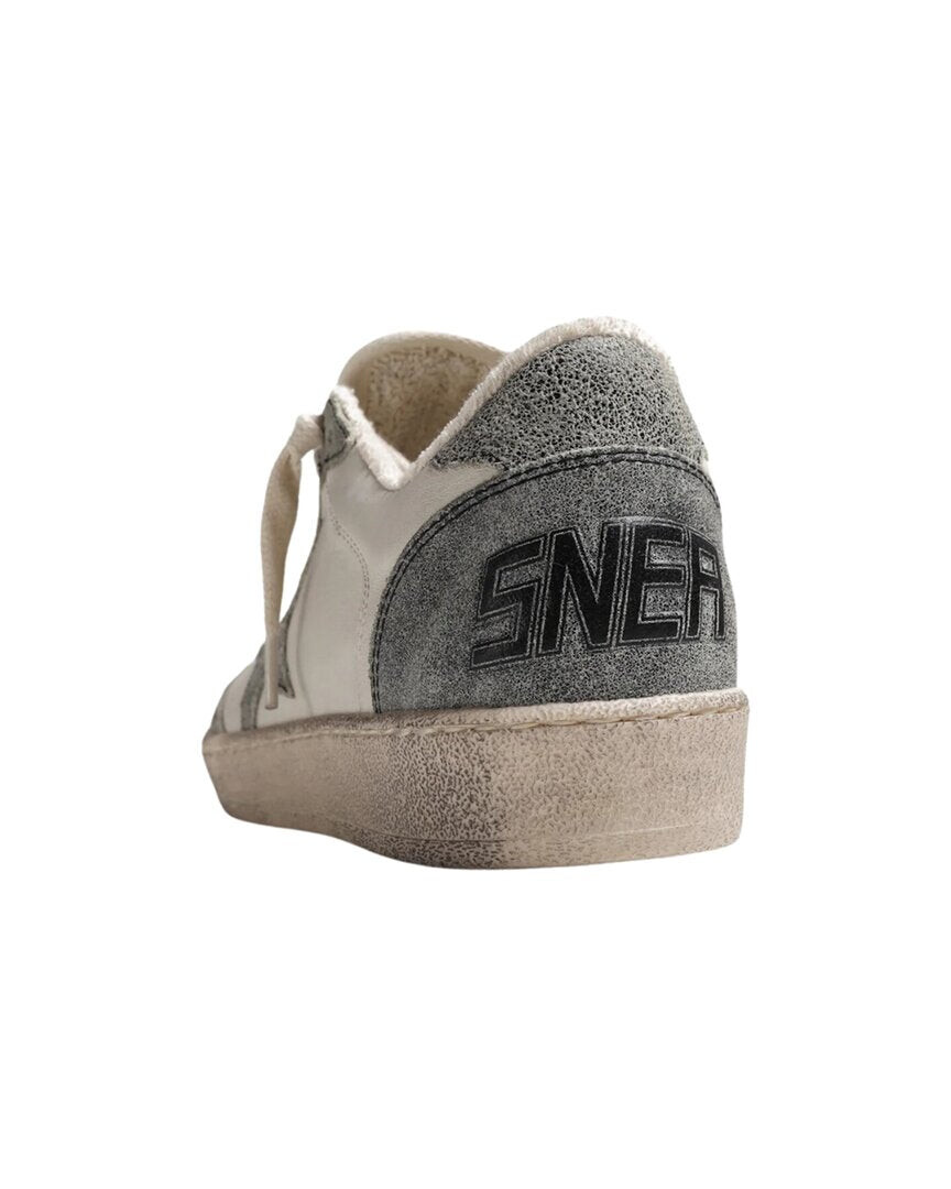 

Кроссовки Golden Goose Ball Star из кожи и замши, белый