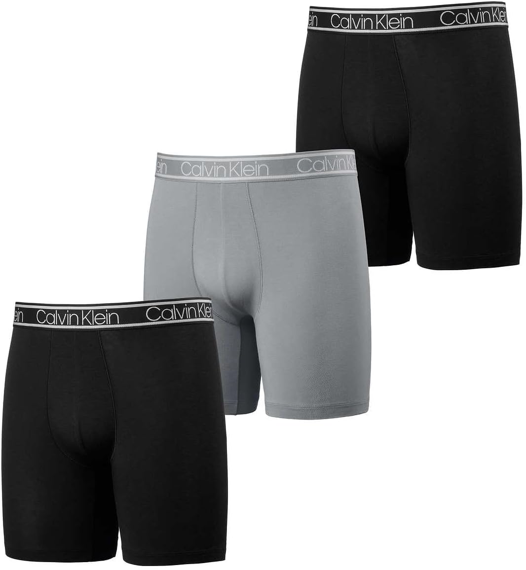 

Мужские трусы-боксеры Calvin Klein Micro Mesh, 3 пары, Black/Black/Gray