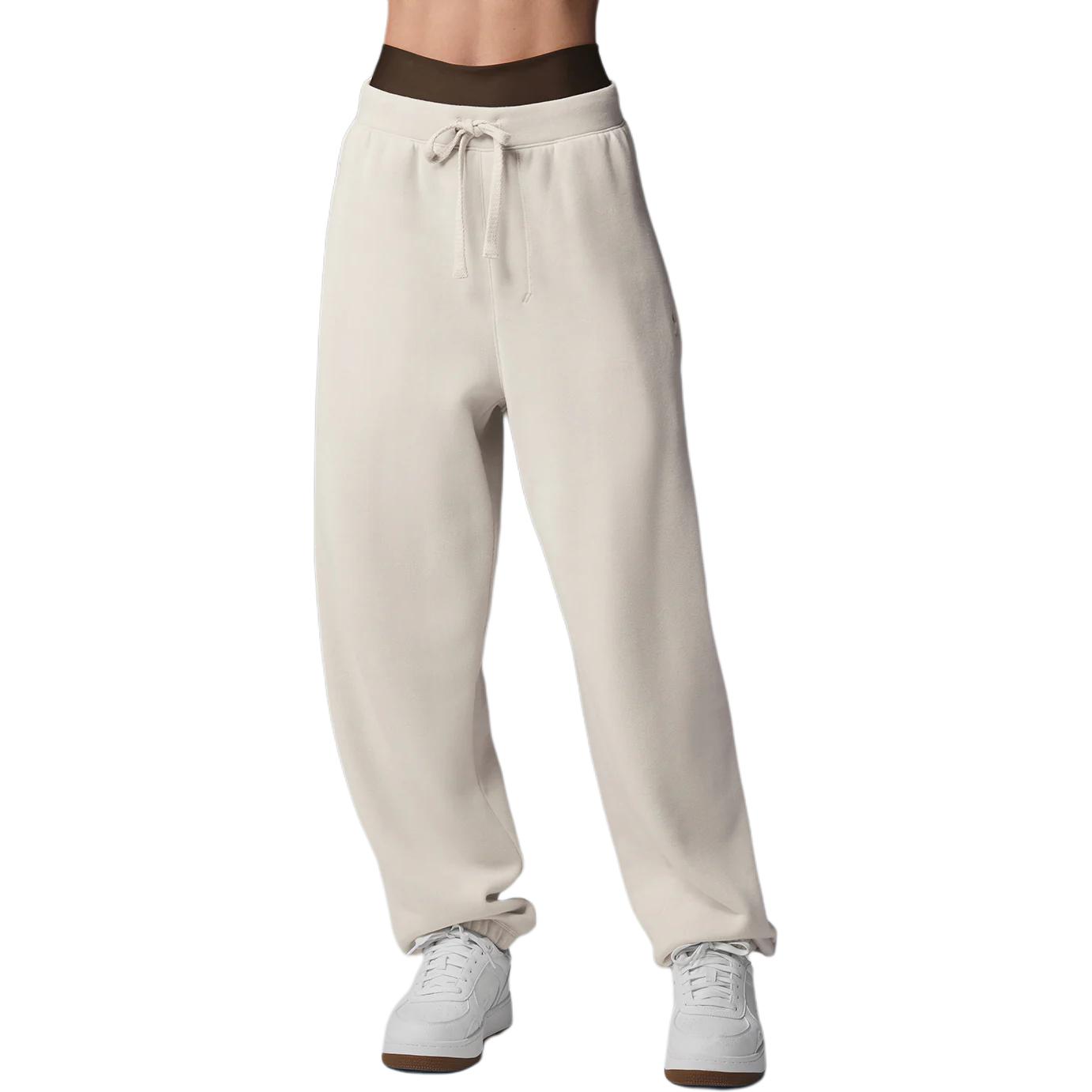 

Вязаные спортивные штаны мужские Alo Yoga, bone белый/bone