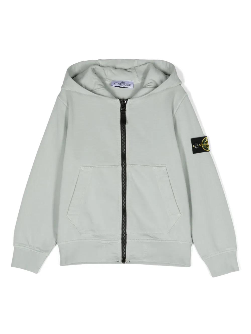 

Худи на молнии Stone Island Junior, серый