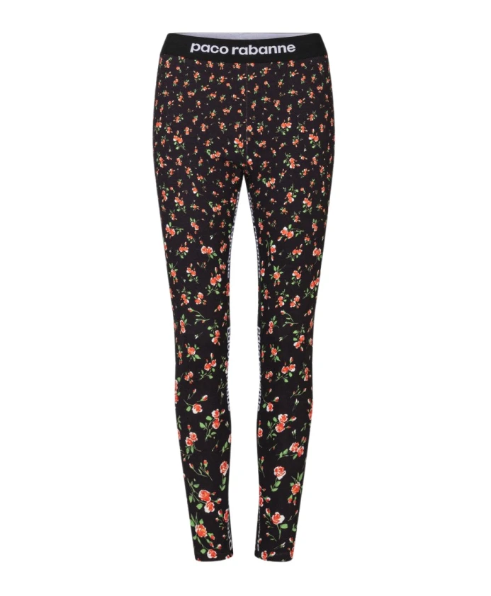 

Леггинсы с цветочным узором Rabanne, мультиколор