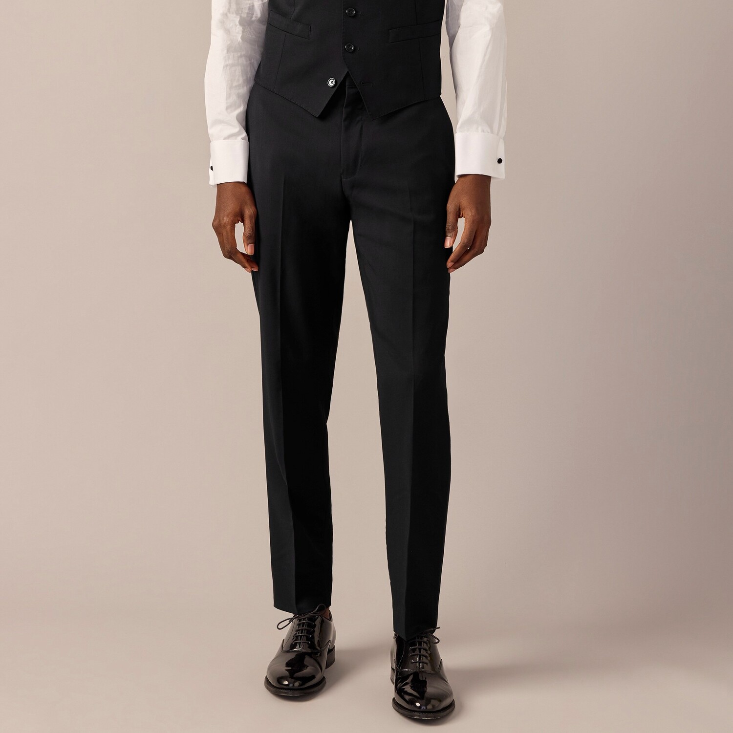 

Узкие брюки-смокинг Ludlow из итальянской шерсти J.Crew, черный