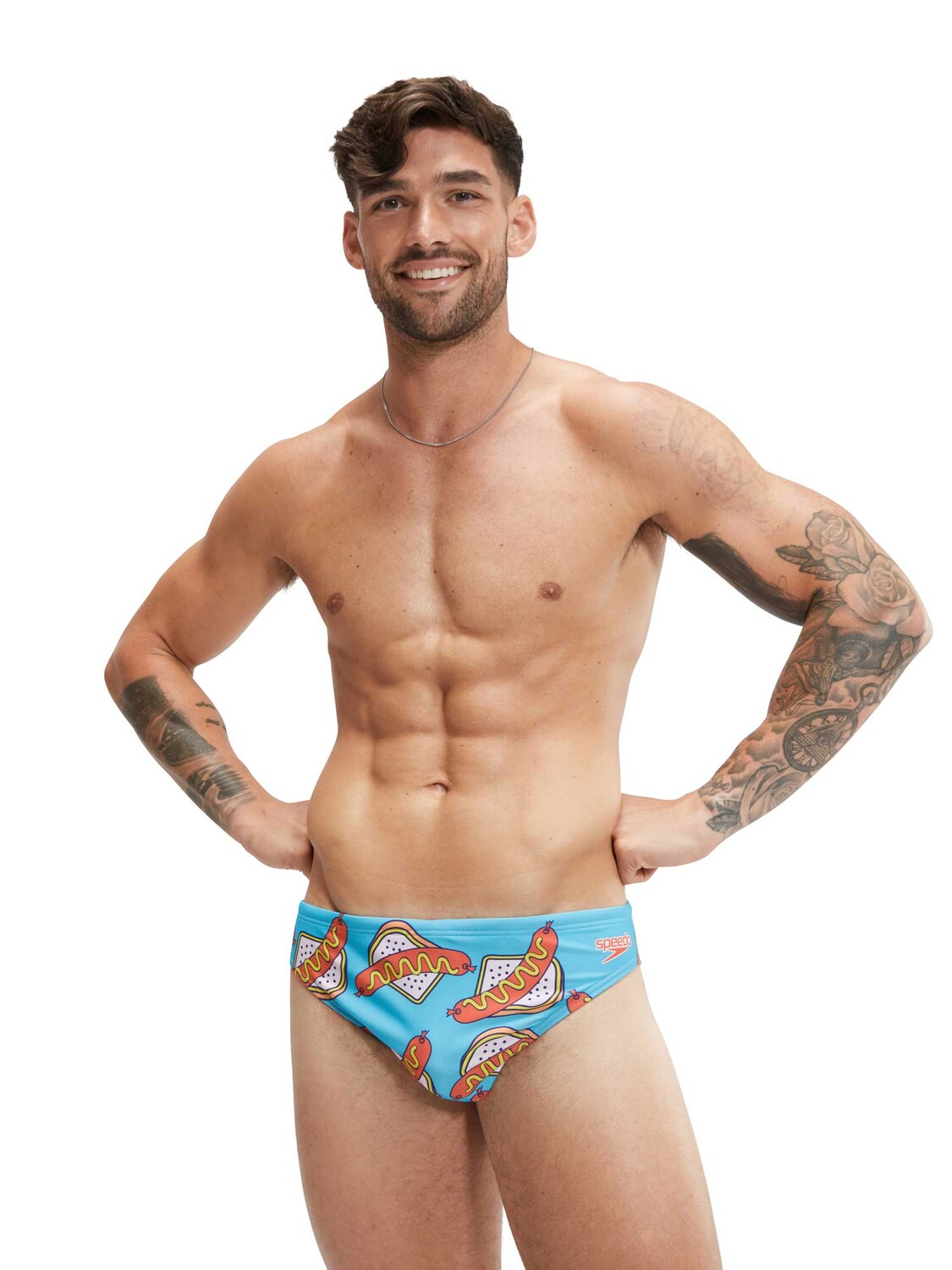 

Плавки Speedo MEN'S 5CM ESCAPE BRIEF YORI, разноцветный