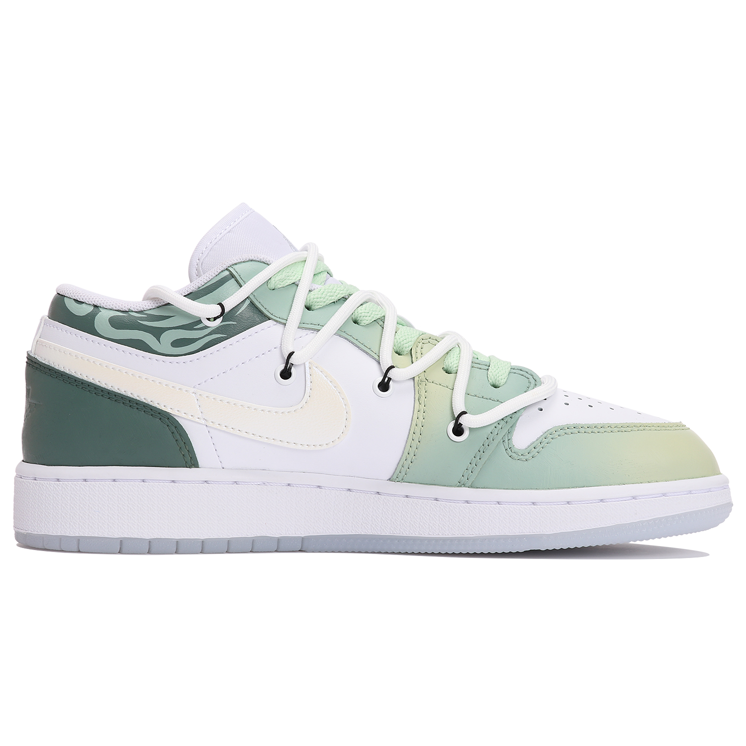 

Jordan Air Jordan 1 винтажные баскетбольные кроссовки женские, Green/White