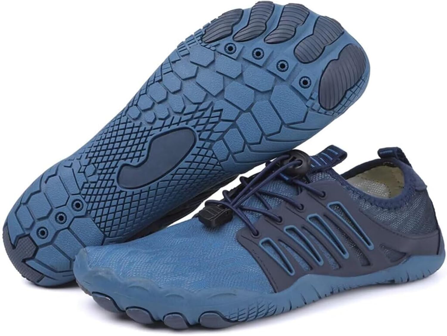 

Мужские модные походные туфли с регулируемыми шнурками, для ходьбы на улице, слипоны, повседневные туфли, кросс-тренинг, спортивная обувь, нескользящая обувь для мужчин Generic, синий