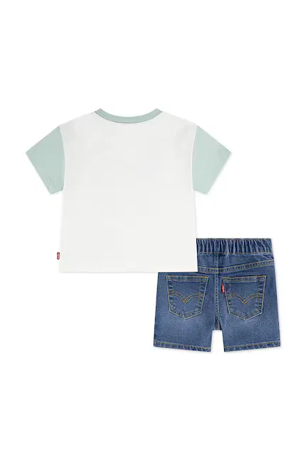 Комплект с принтом PALM TREE TEE & DENIM SET Levi's, бежевый — фото 2