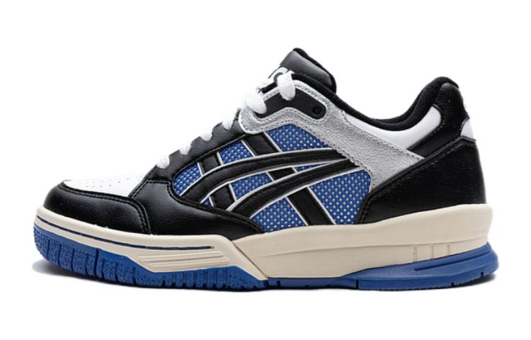 

Детские баскетбольные кроссовки Gel-Spotlyte с низким верхом для подростков ASICS, черный/белый/синий