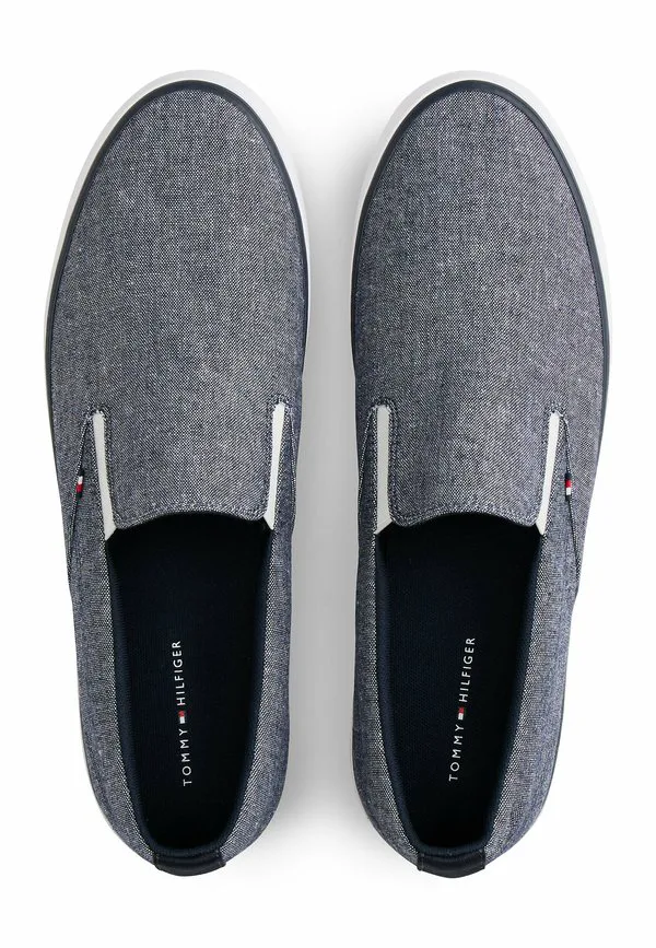 Кроссовки из жаккардовой ткани шамбре Tommy Hilfiger, Navy Blue — фото 3