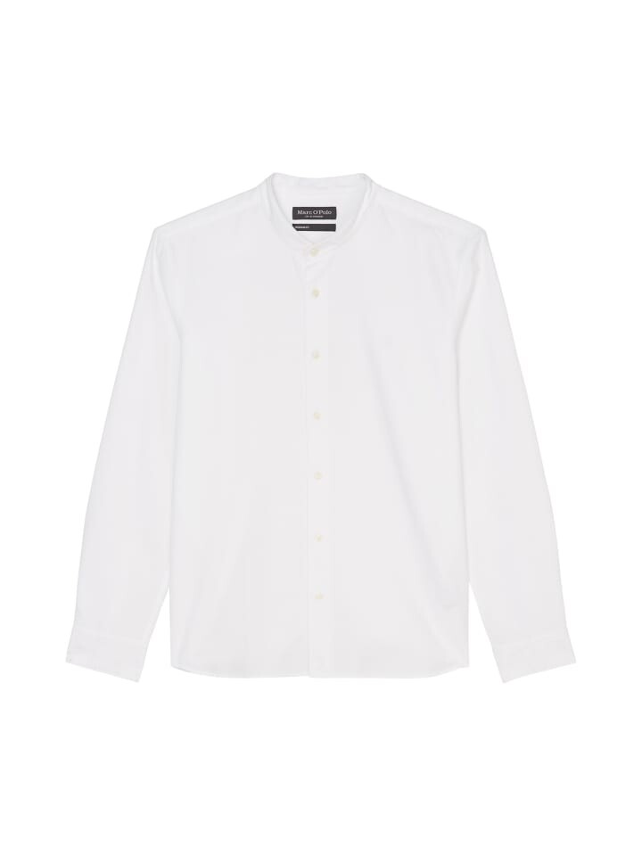 

Рубашка Marc O'Polo Stehkragen-Hemd regular, белый