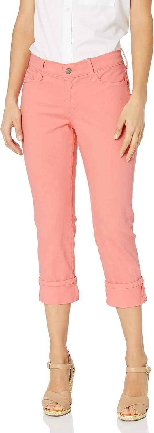 

NYDJ Women's Petite Dayla Wide Cuff Capri Jeans