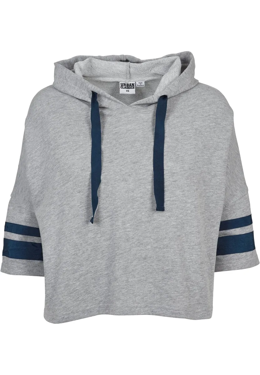

Свитер с круглым вырезом URBAN CLASSICS " Urban Classics Ladies Taped Short Sleeve Hoody", синий