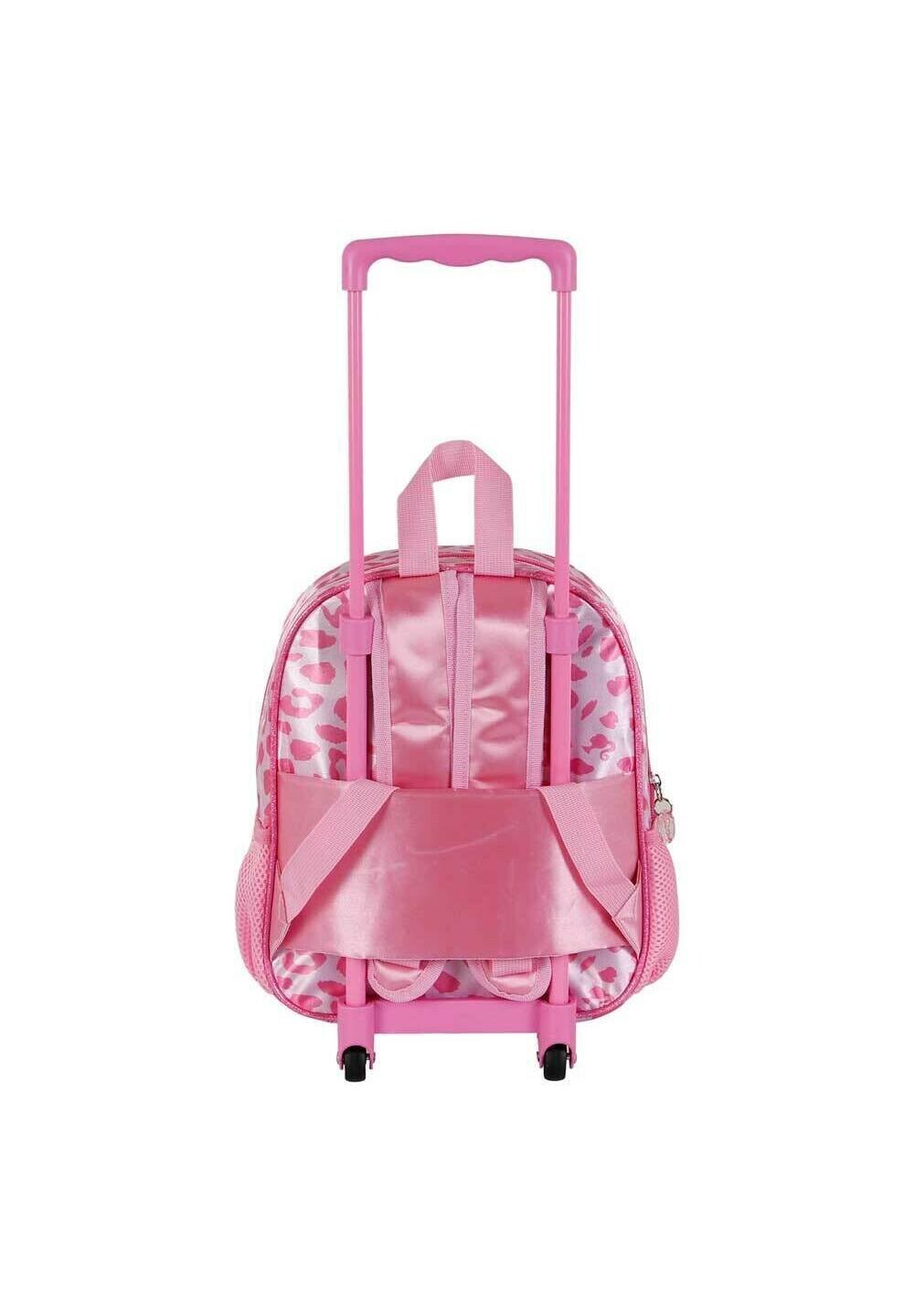 

Школьный рюкзак BARBIE FASHION SMALL 3D WITH WHEELS Karactermania, розовый