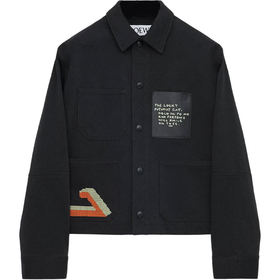 

Куртка Louis Wain с вышивкой в виде кошки Loewe, черный