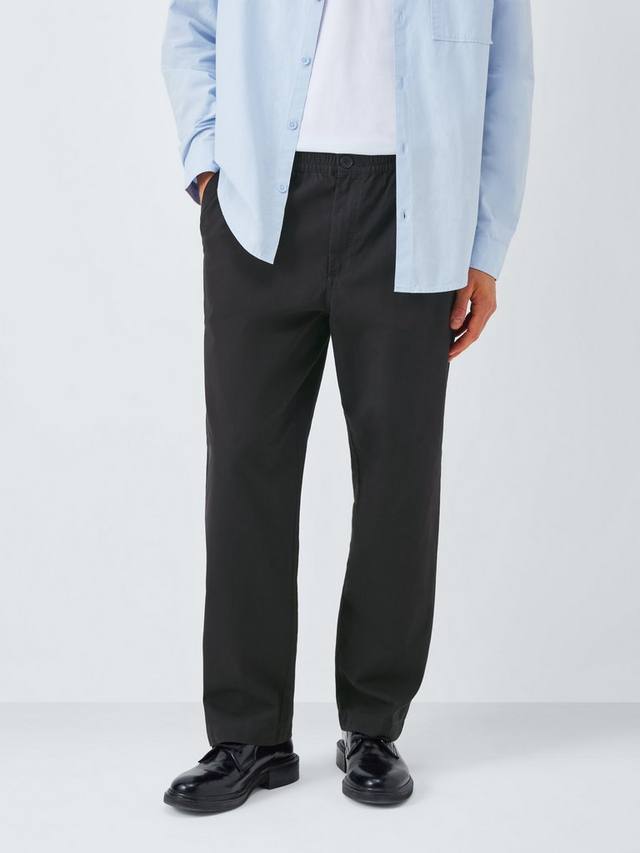 

Прямые брюки из рипстоп хлопка Kin, Black