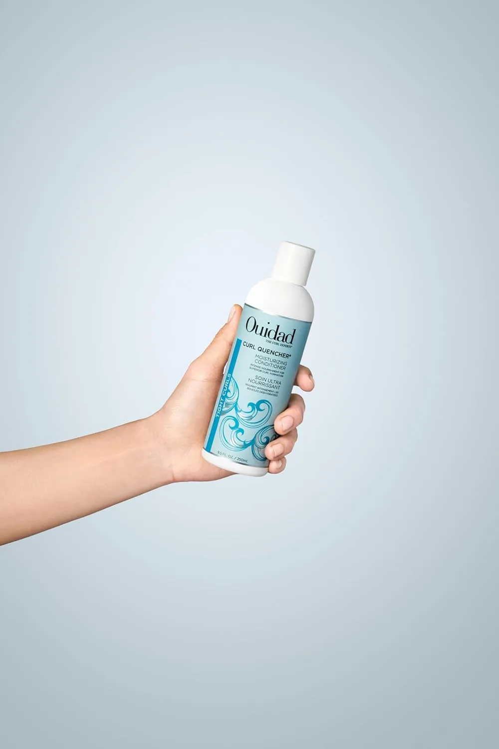 Увлажняющий кондиционер Ouidad Curl Quencher, 8, 5 жидких унций, и интенсивный крем для кудрей Curl Quencher Hydrafusion, 5 унций — фото 3