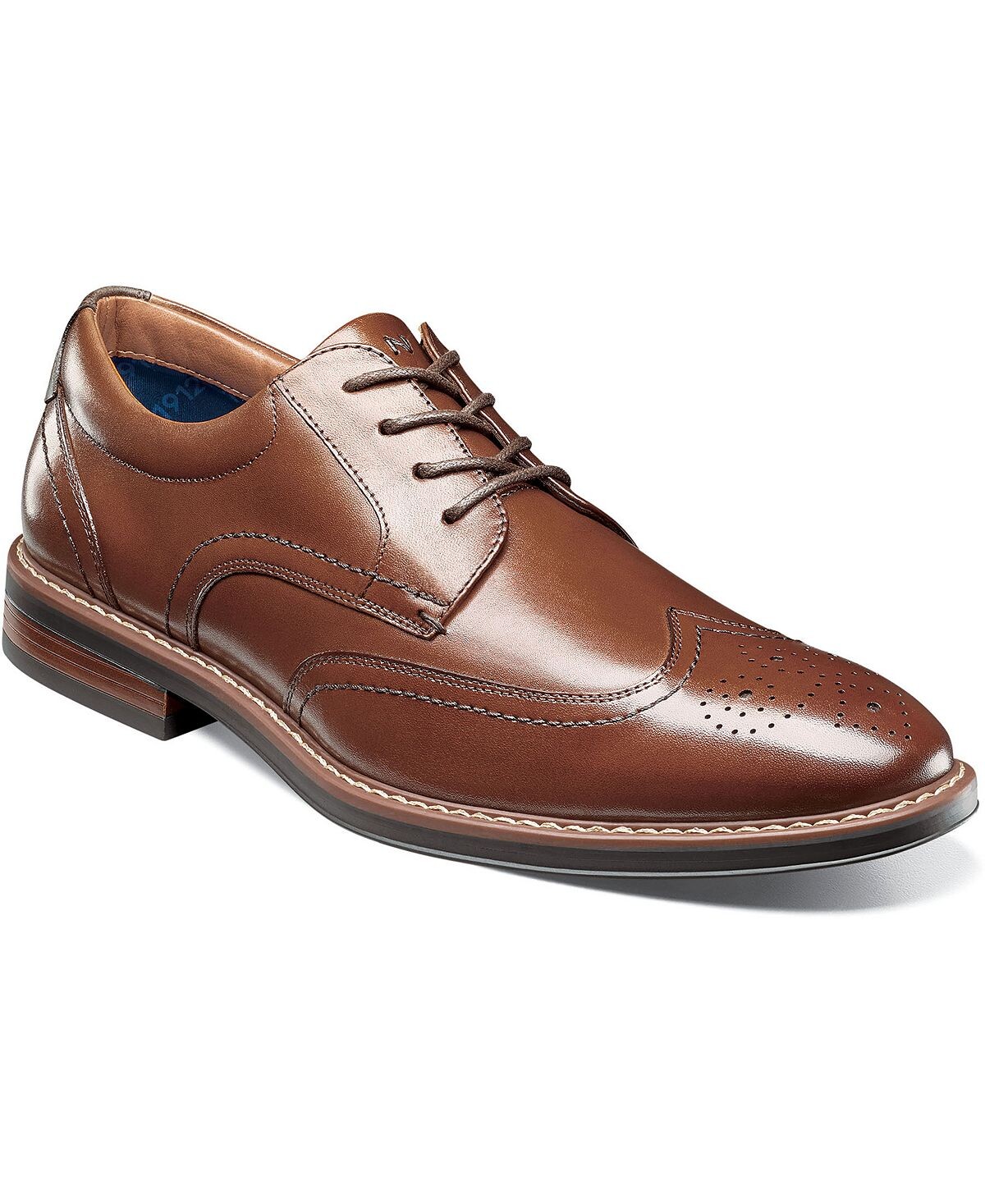 

Мужские оксфорды Centro Flex с Wingtip Nunn Bush