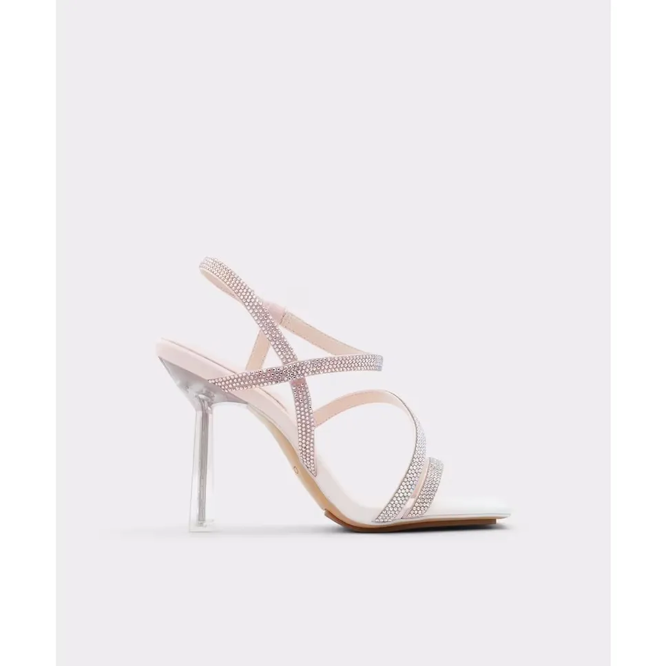 

Женские босоножки на высоком каблуке из розового текстиля Aldo, розовый