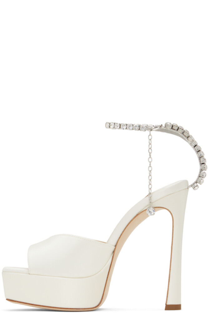 Эксклюзивные босоножки на каблуке Off-White Saeda 125 от SSENSE Jimmy Choo — фото 3
