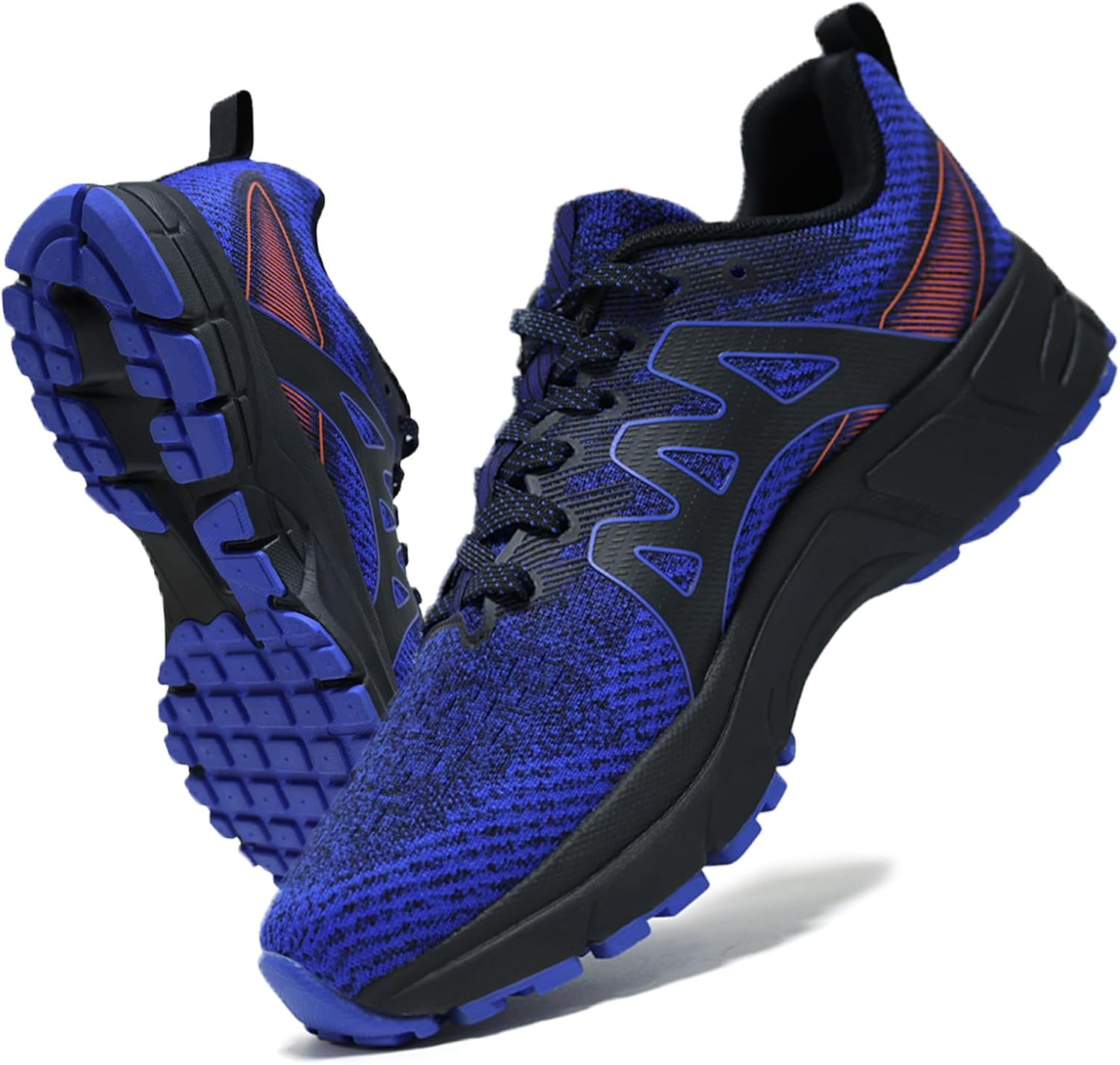 

Мужские модные кроссовки Sadmon для трейлраннинга, противоскользящие, с амортизацией, для активного отдыха и тренировок на открытом воздухе, синий