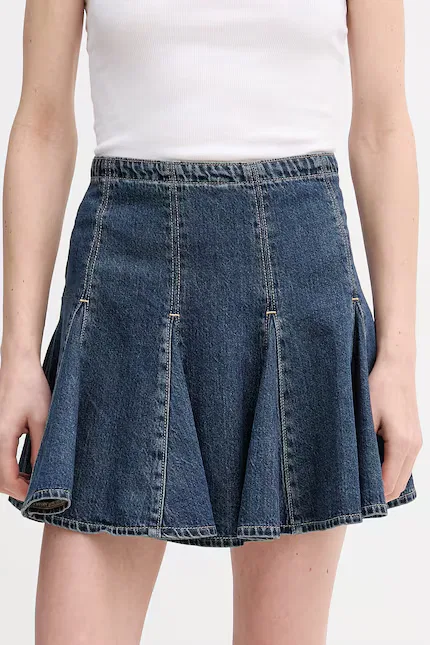 Юбка джинсовая Godet Mini Levi's, синий