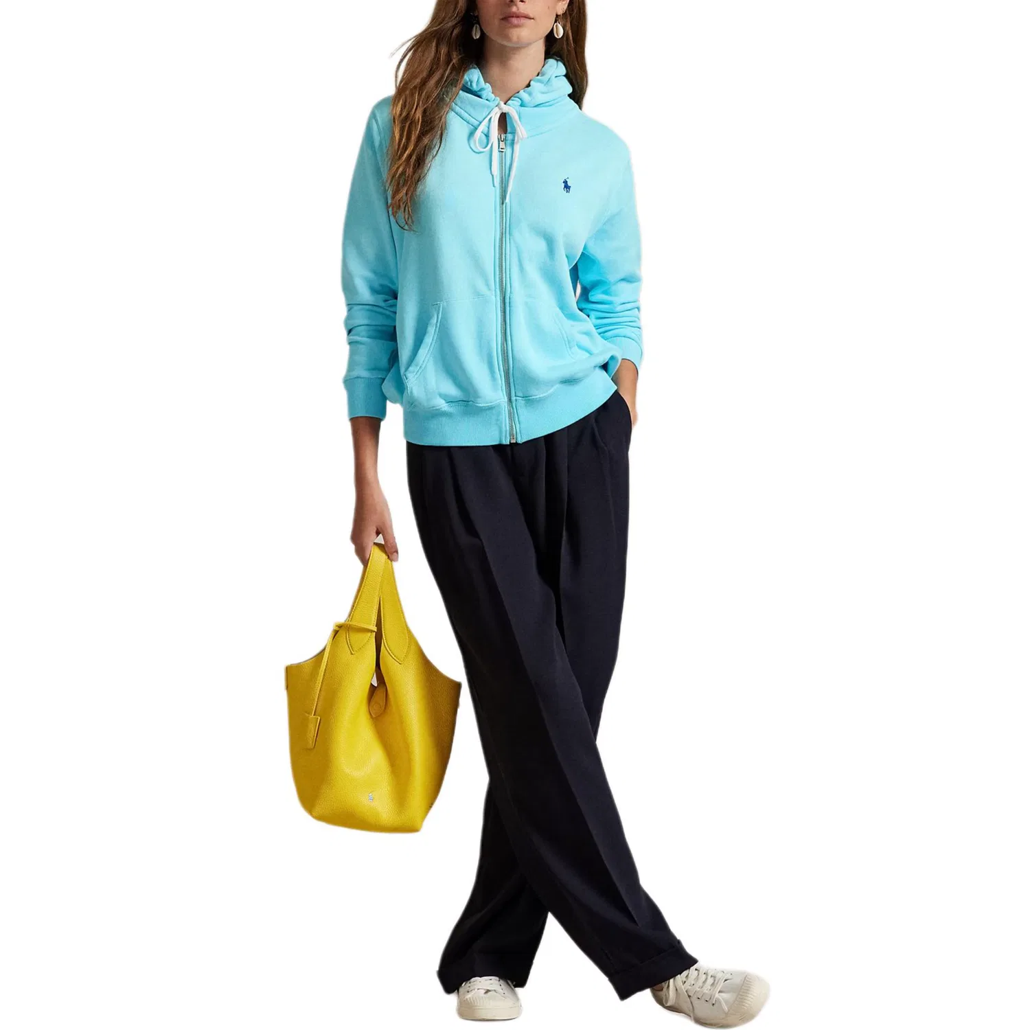 Худи на молнии Polo Ralph Lauren, Turquoise — фото 3