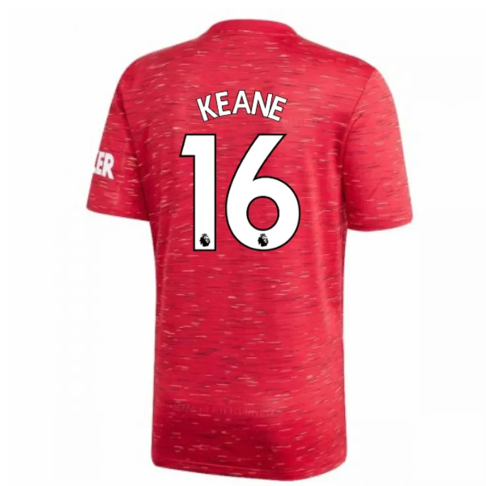 Футбольная футболка Manchester United 2020-21 Adidas Roy Keane Manchester United Fc, красный