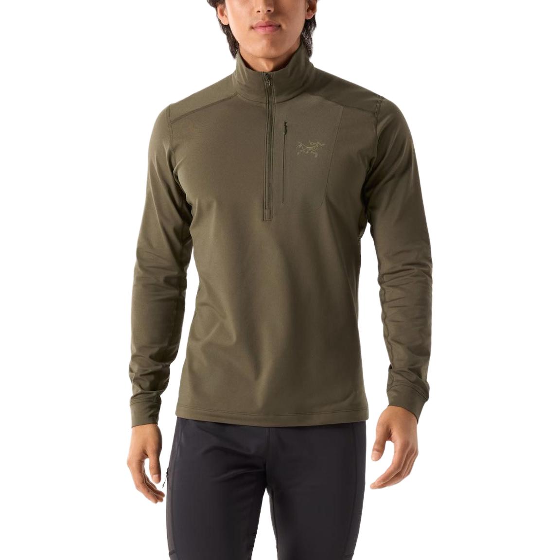 Футболка RHO LT Zip Neck мужская Arcteryx, Марсианский красный — фото 2
