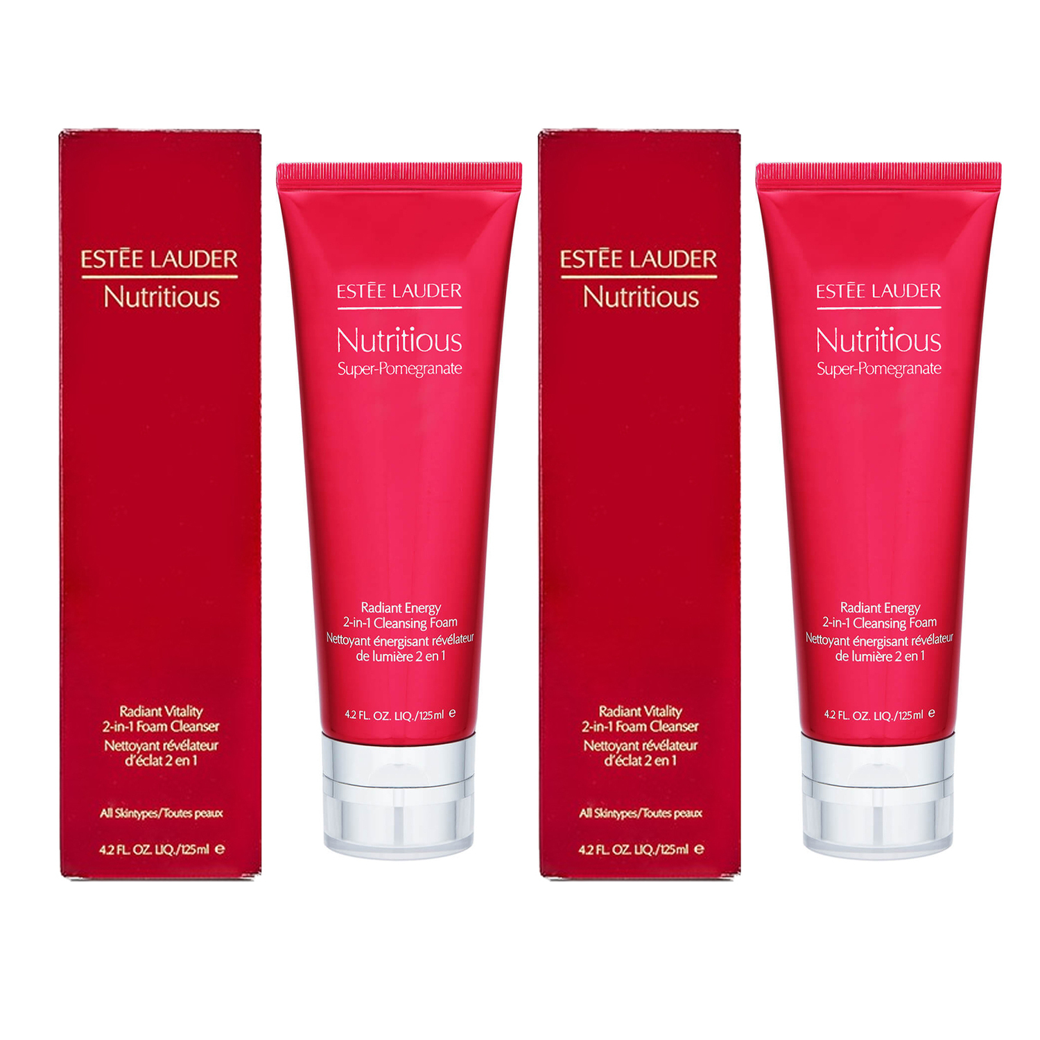 

ESTEE LAUDER YASHILANDAI Old Version Красный гранат очищающее средство для сияния и увлажнения, снятие макияжа 125мл/125мл*2