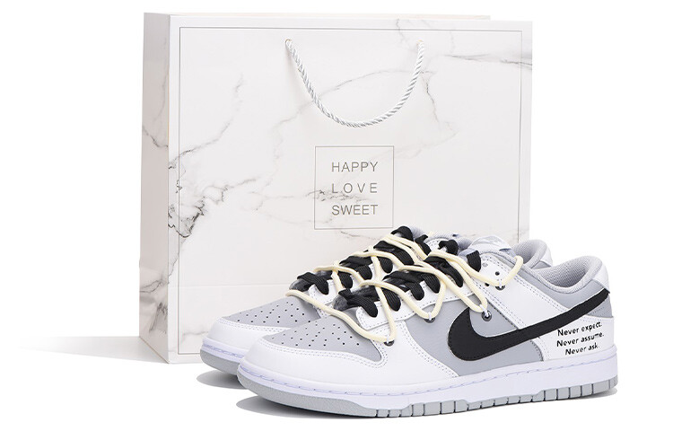 

Кроссовки Nike Dunk Skateboard Shoes Men Low-Top Gray White