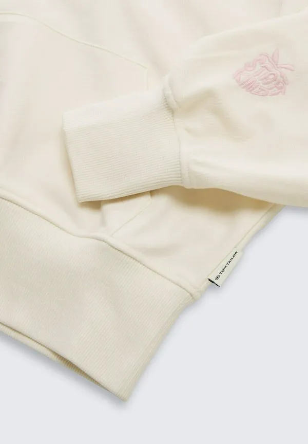 Толстовка mit stickerei Tom Tailor, Gardenia White — фото 3