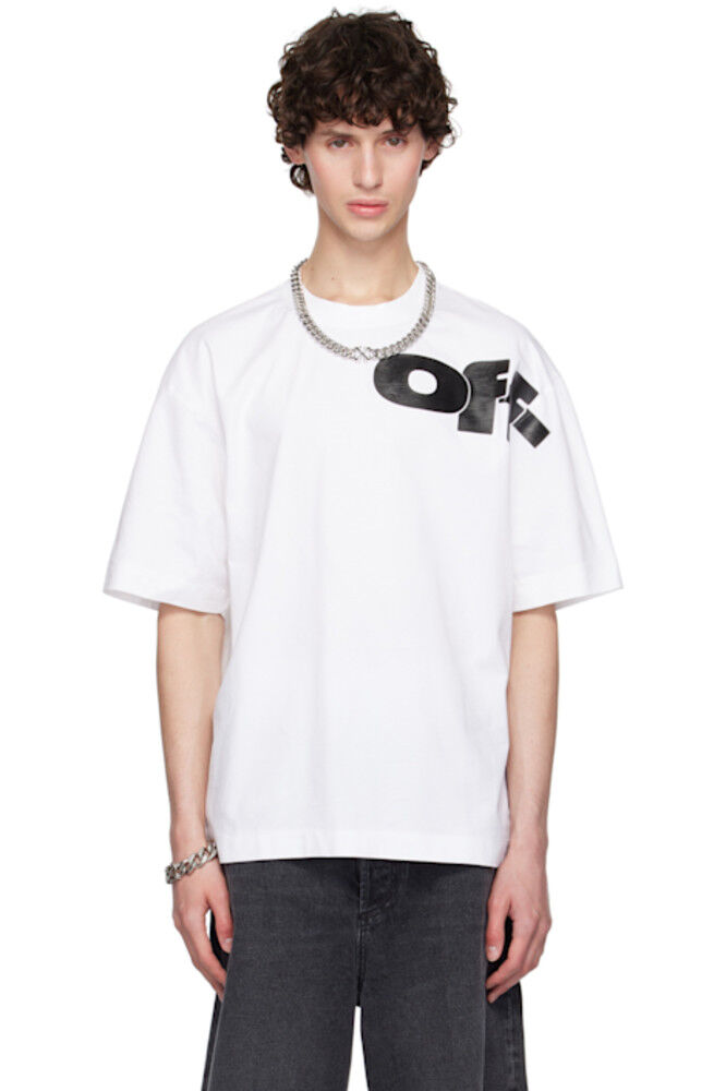 

Белая футболка с логотипом для скейтбординга Off-White