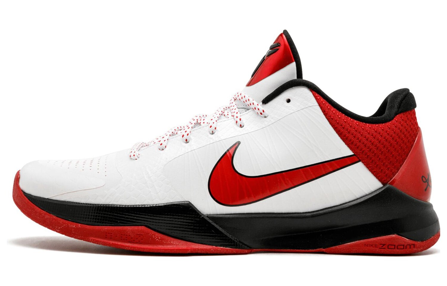 

Баскетбольные кроссовки Kobe 5 White Varsity Red Black Nike