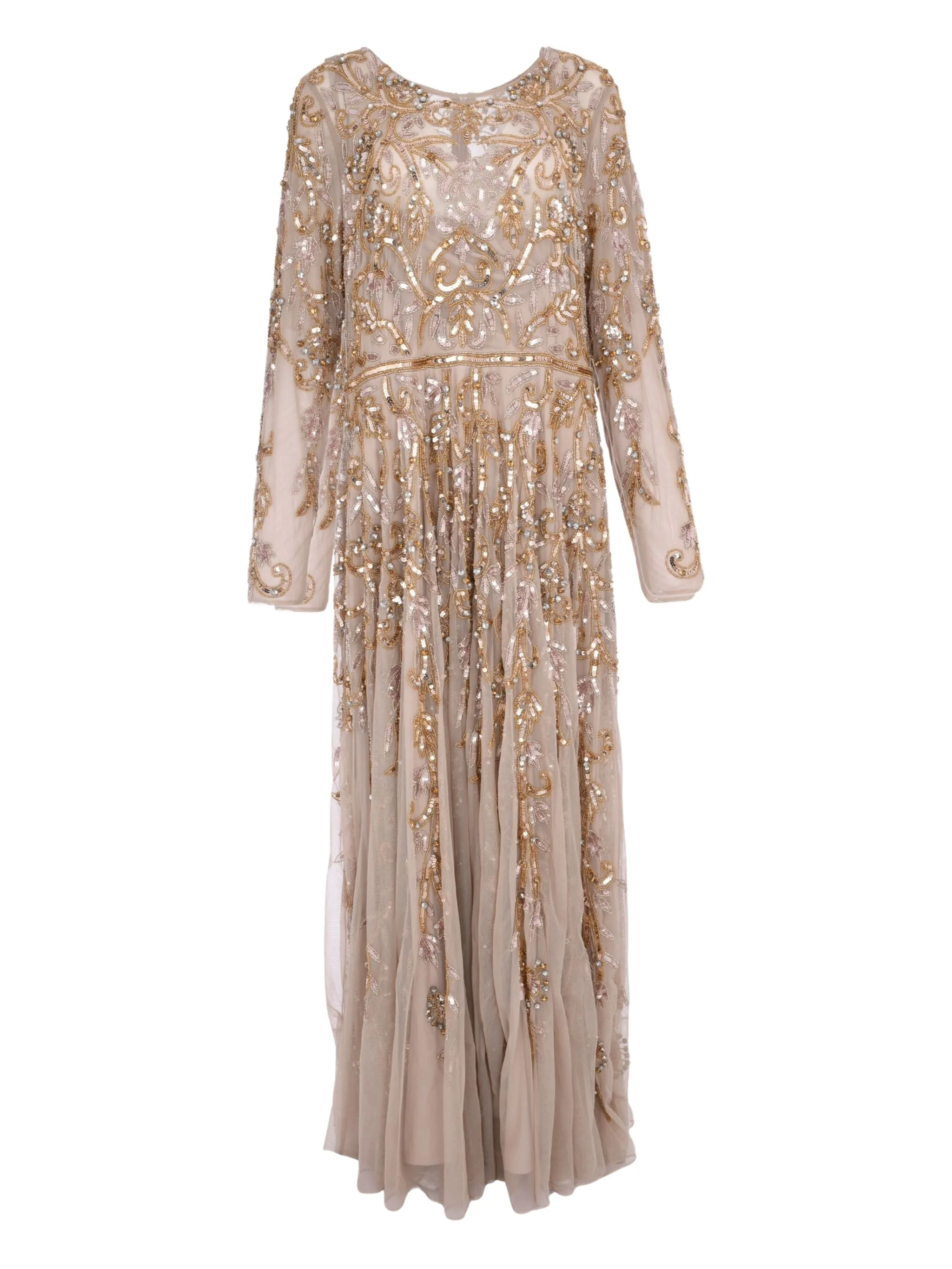 

Вечернее платье с кристаллами Mac Duggal, золотистый