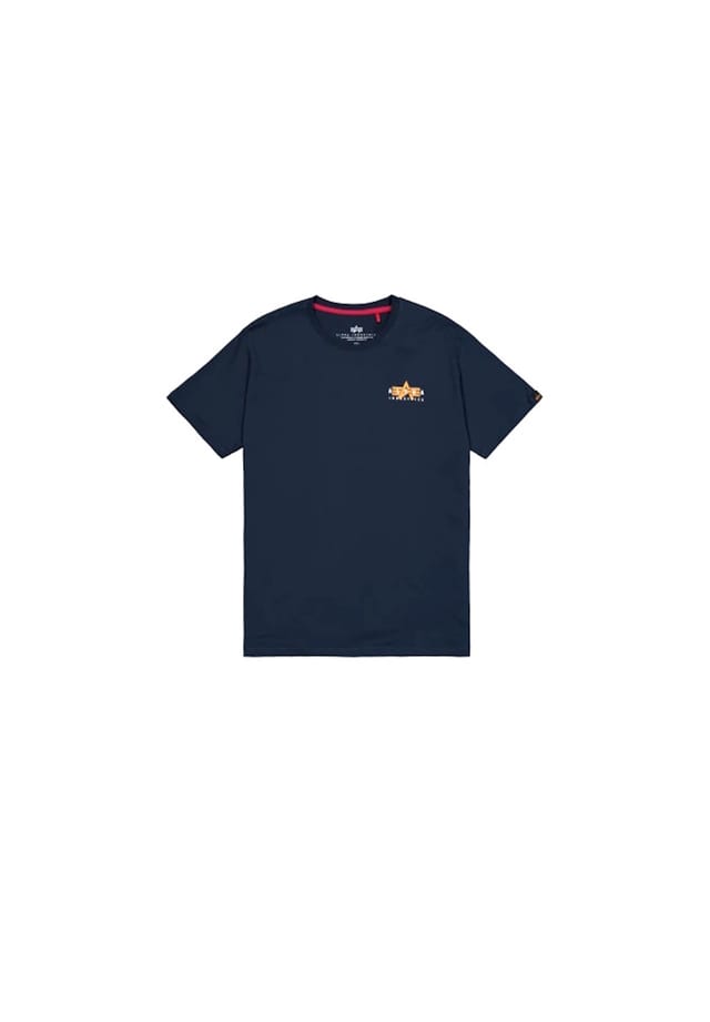 

Футболка с принтом в виде пухлой футболки и короткими рукавами Alpha Industries, синий