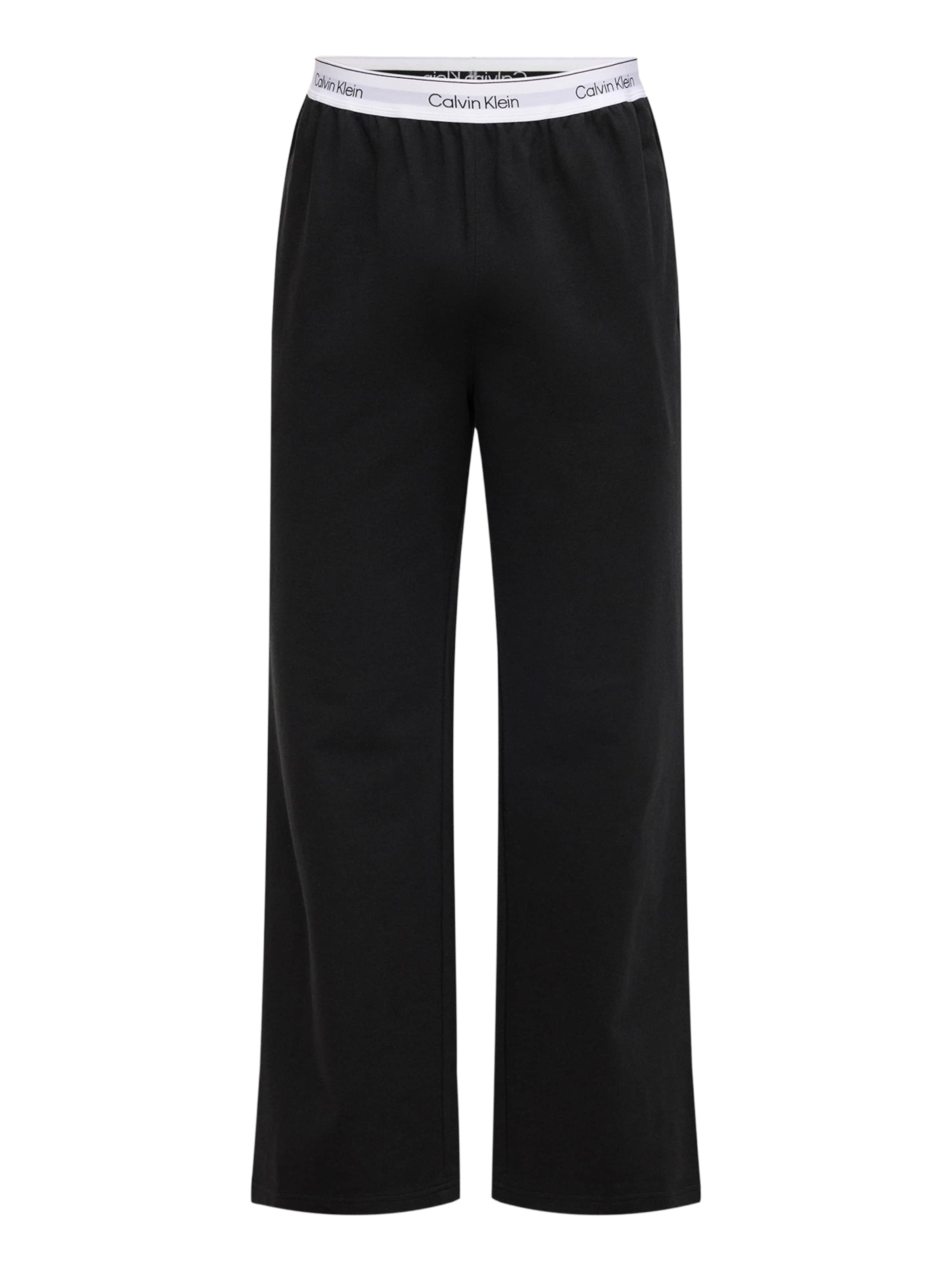 Calvin Klein Пижамные штаны Regular 'ICON / ESSENTIALS' в черном цвете