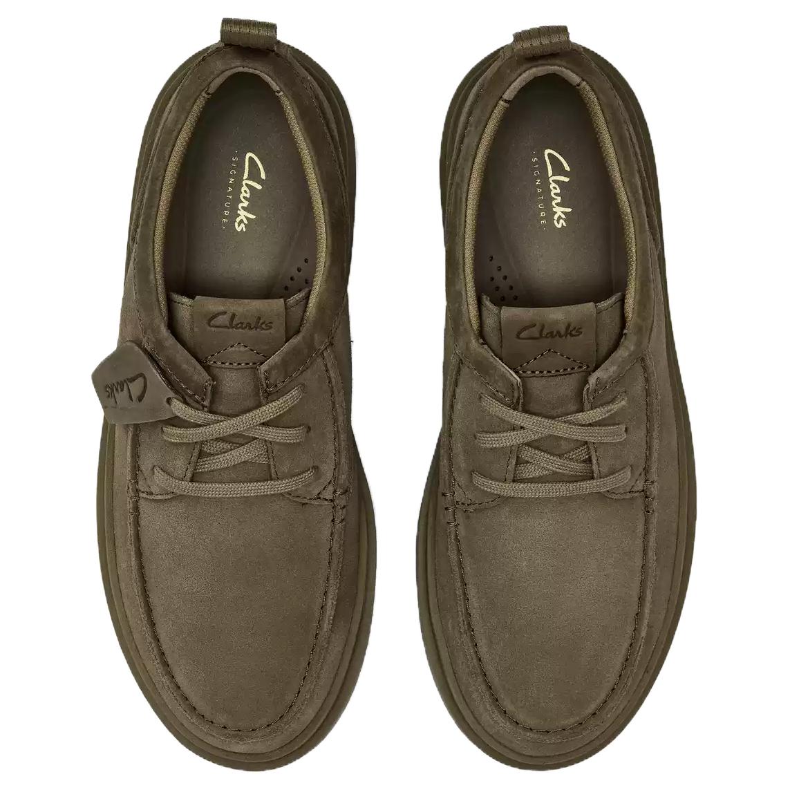 Clarks Повседневные кожаные туфли мужские серые — фото 3