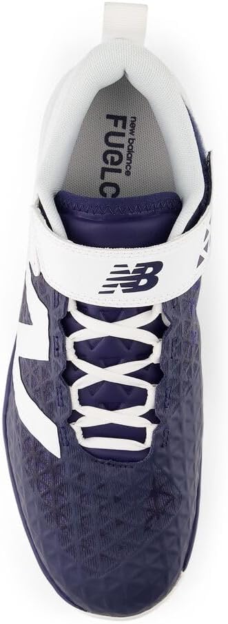 Бейсбольные кроссовки New Balance Men's FuelCell 4040 V8 с формованной подошвой, белый/синий — фото 4