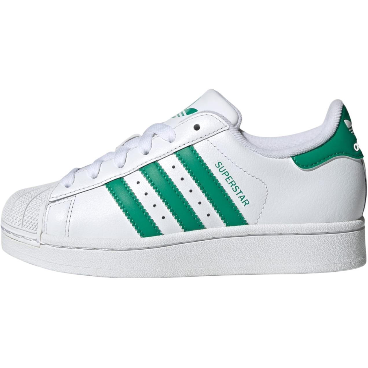 

Adidas Originals Кроссовки Superstar 2 Low top Kids' Skateboarding Shoes Cloud White/Palace Green Teenagers