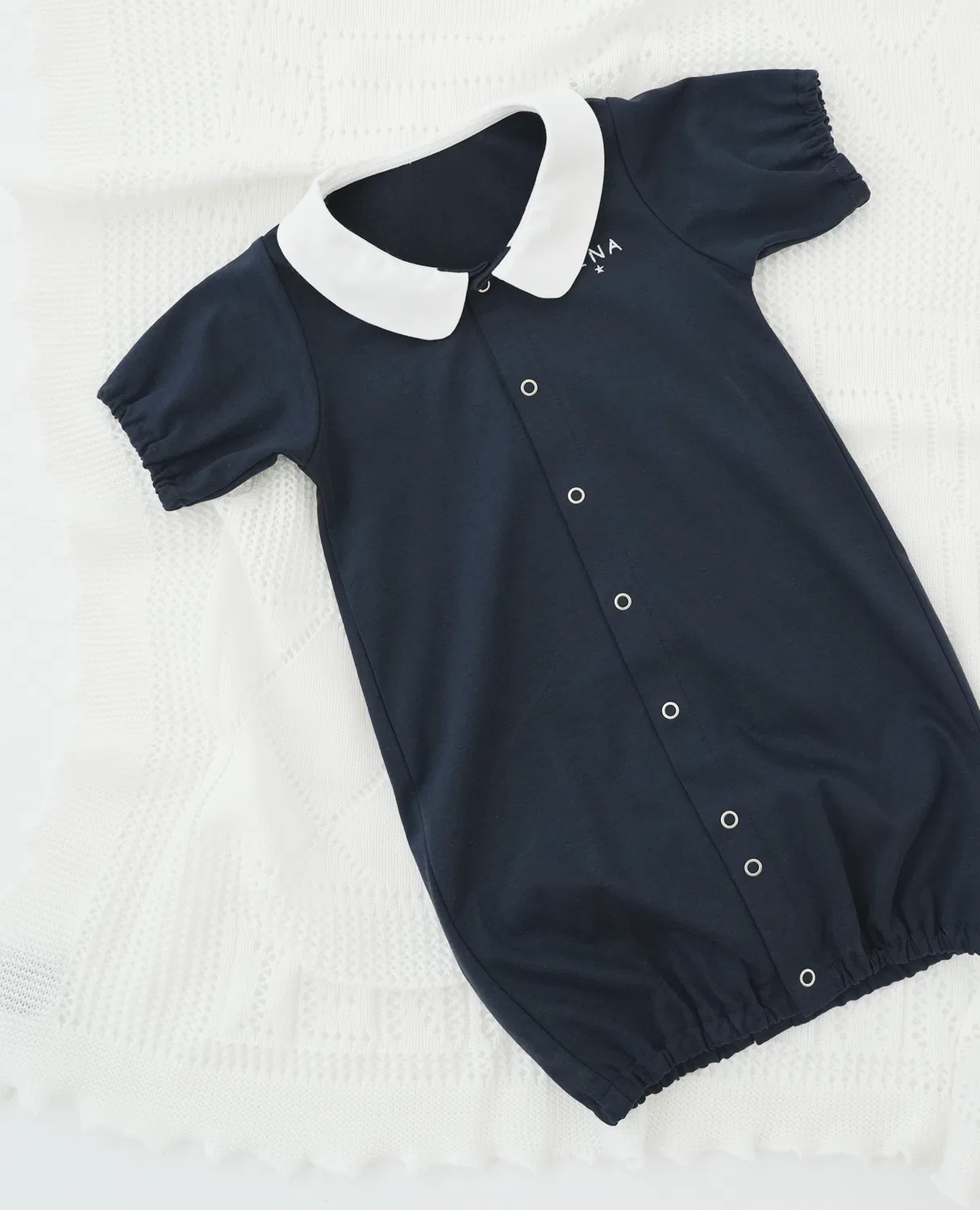 Комбинезон детский 2way летний IENA ENFANT BASIC хлопок 50-80 см розовый — фото 4