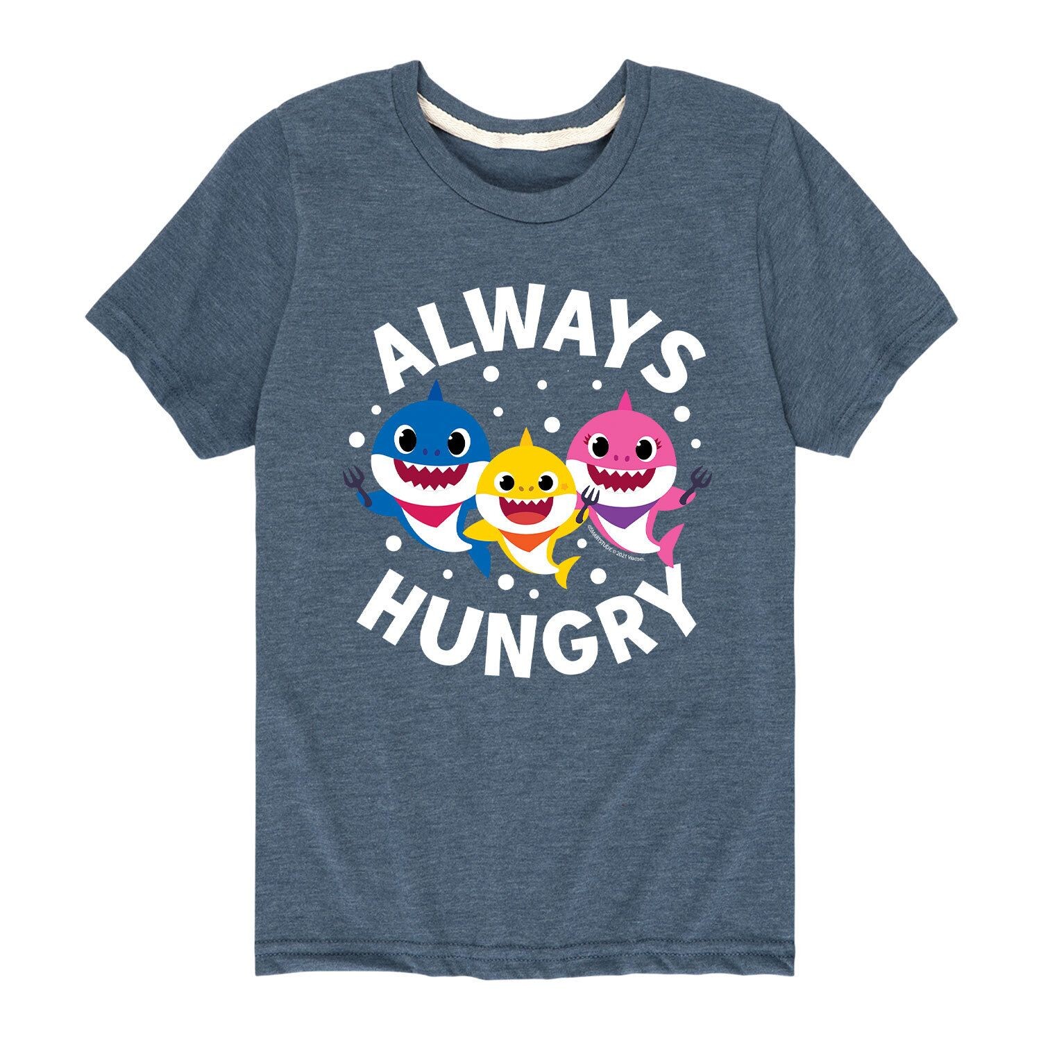 

Футболка с рисунком Baby Shark Always Hungry для мальчиков 8–20 лет Licensed Character, синий