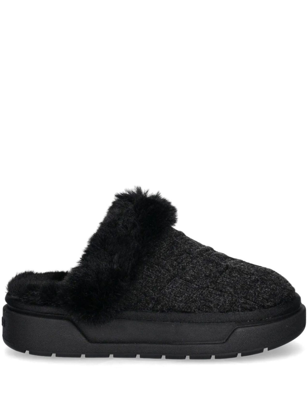 GUESS USA слиперы из искусственного меха, черный