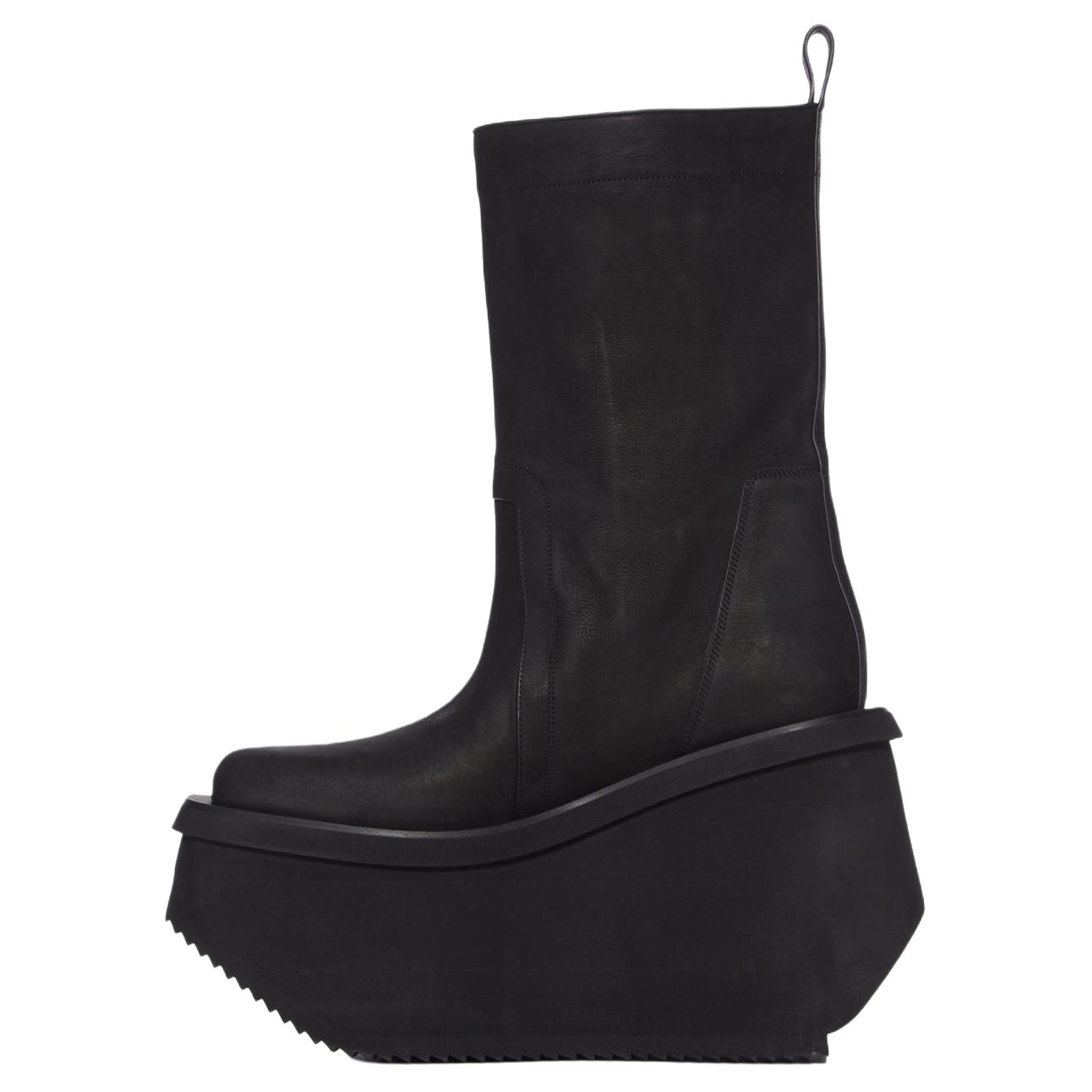 RICK OWENS Ботинки женские черные RO Concordians на каблуке 14 см