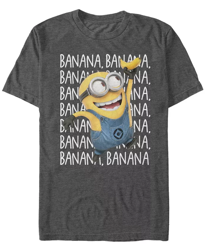 

Футболка мужская с коротким рукавом Minions Illumination "Despicable Me Bananas" Fifth Sun, серый