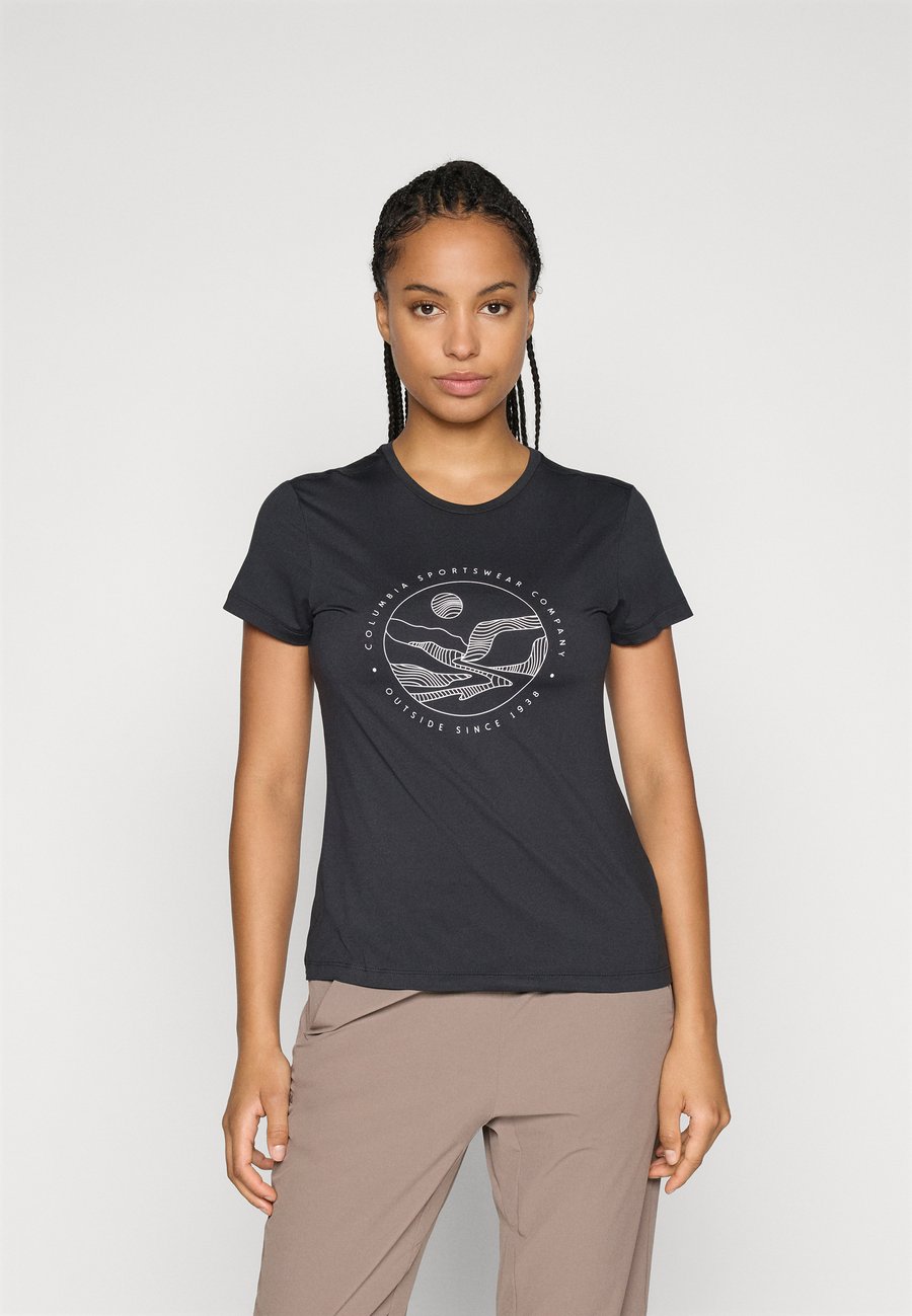 

Футболка Columbia RIDGE GRAPHIC TEE, Black, Черный, Футболка Columbia RIDGE GRAPHIC TEE, Black