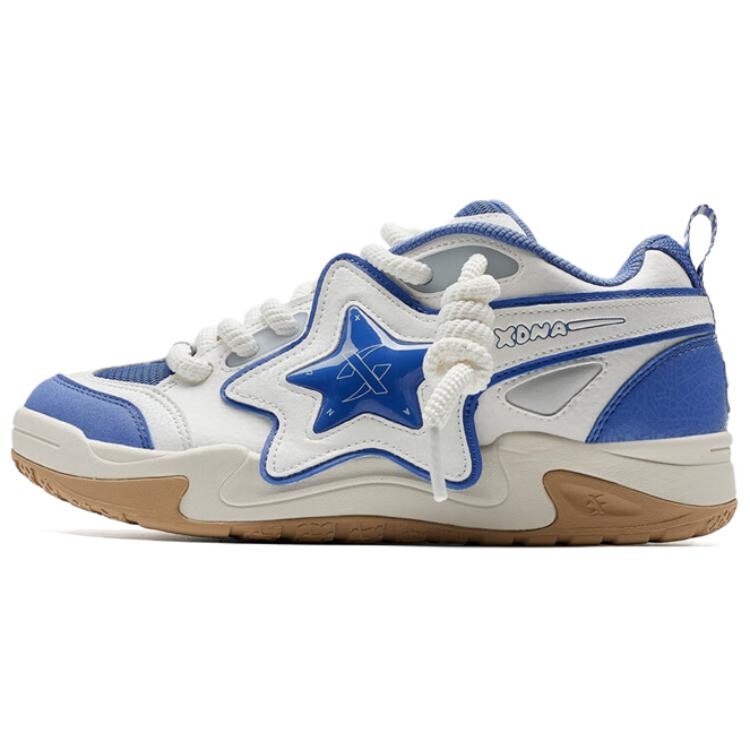 

Кроссовки XTEP Skateboarding Shoes Men Low-top White/Blue, белый/синий
