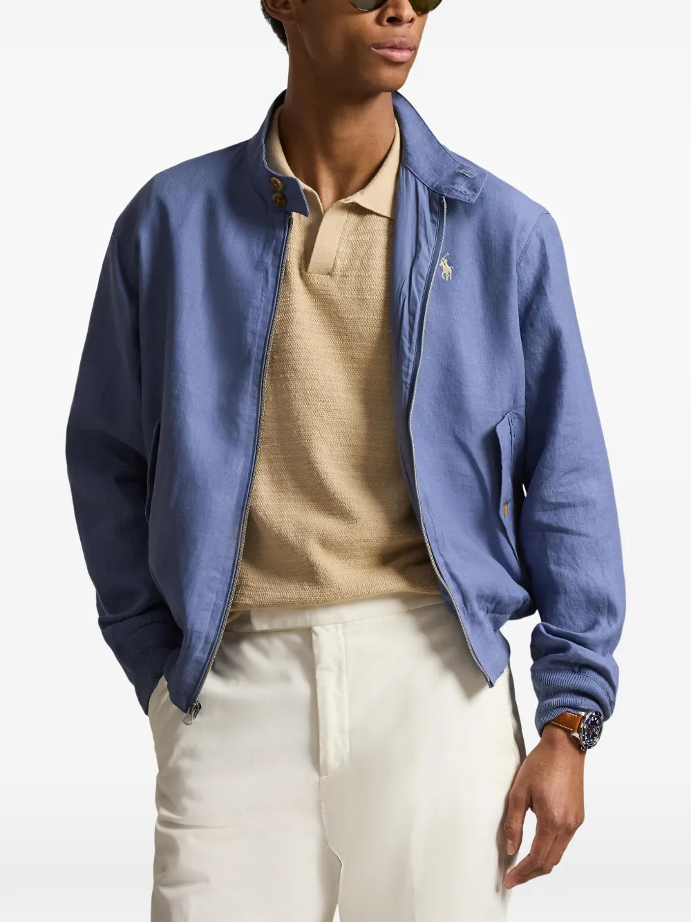 Логотипная ветровка Polo Ralph Lauren, синий — фото 3