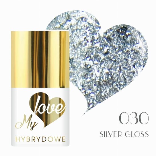 

Лак Mylove UV/Led Hybrid Varnish 030 Glamour Silver Gloss, SUNFLOWER