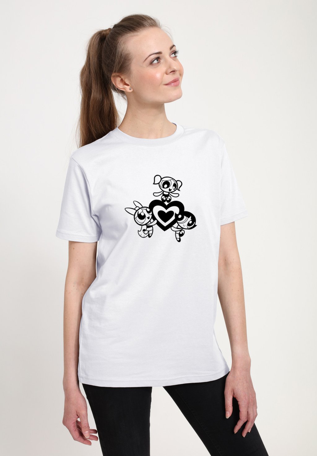 

Футболка с принтом THE POWERPUFF OUTLINE Henry Tiger, белый