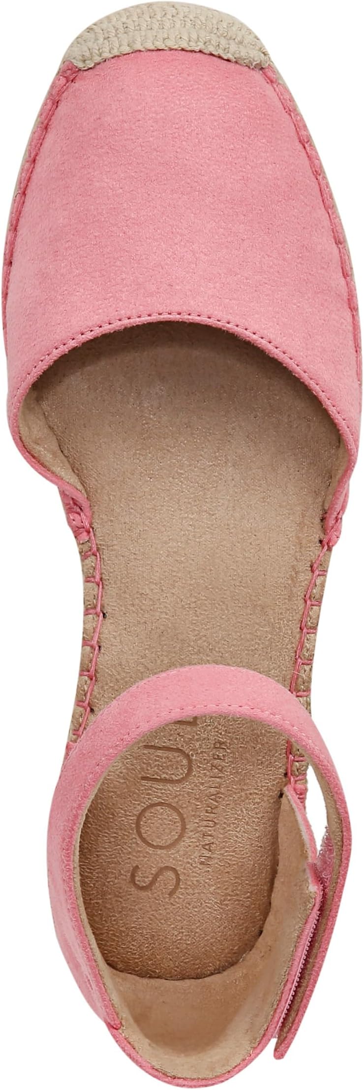 Туфли Naturalizer Wren Ankle Strap Low Heel Espadrille, Flamingo Pink Fabric — фото 2