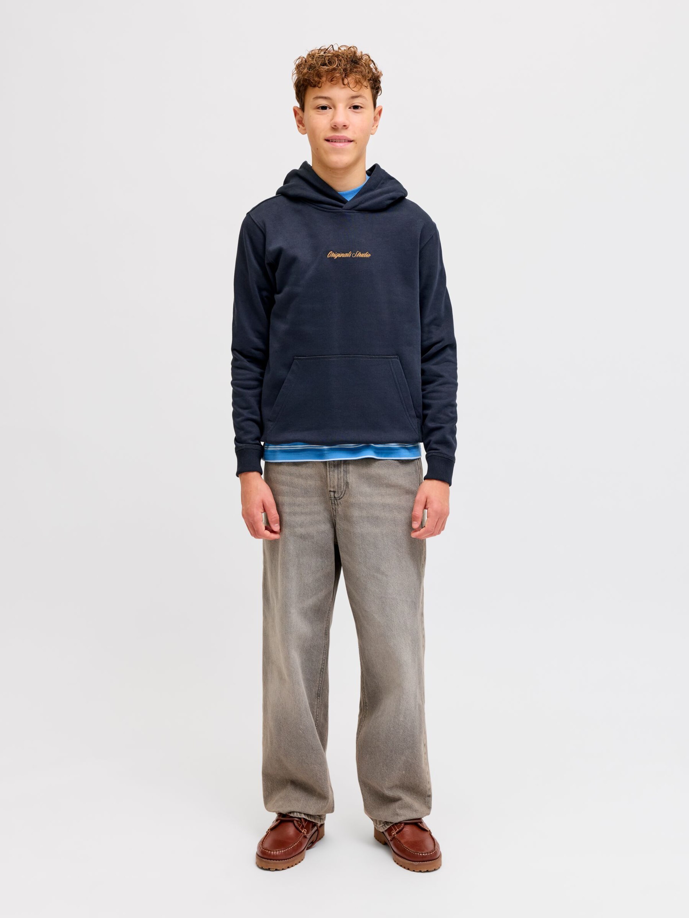 Jack & Jones Junior Толстовка 'JORNorrebro' в темно-синем цвете — фото 4